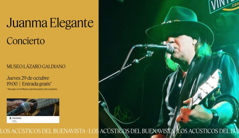Concierto de Juanma Elegante en el Museo Lázaro Galdiano. Los Acústicos del Buenavista