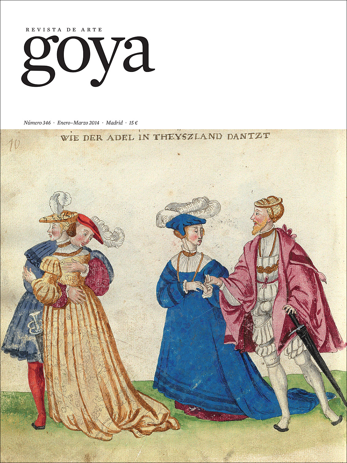 Portada del número 346 de la revista de arte GOYA