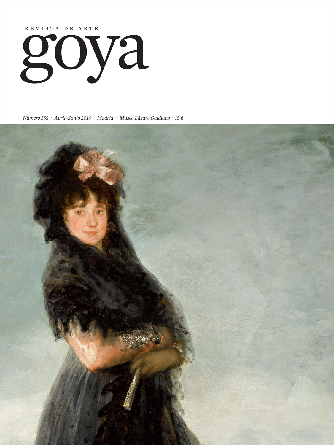 Portada de la revista GOYA 355