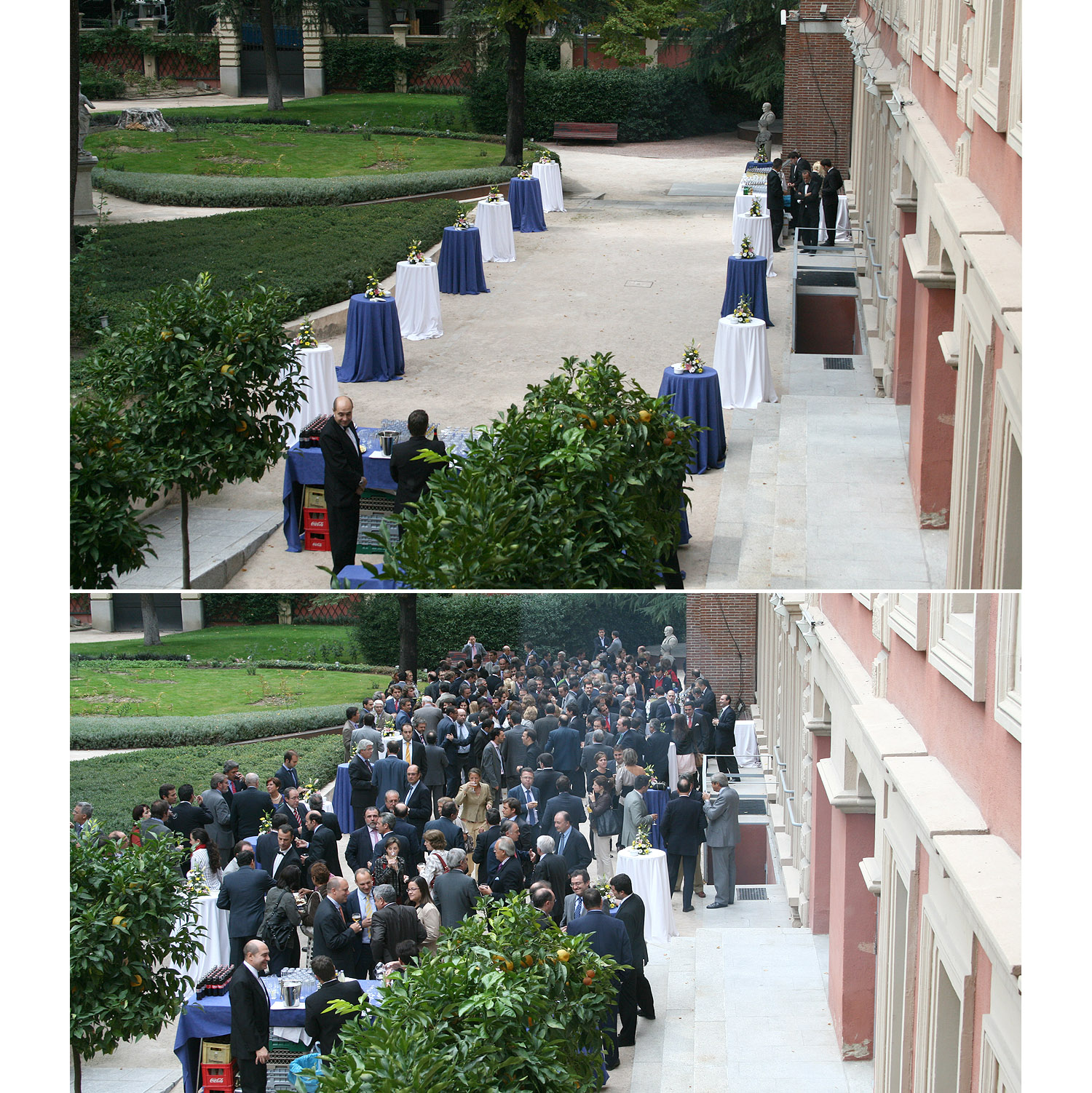 Explanada del jardín del Museo Lázaro Galdiano. Espacios para eventos