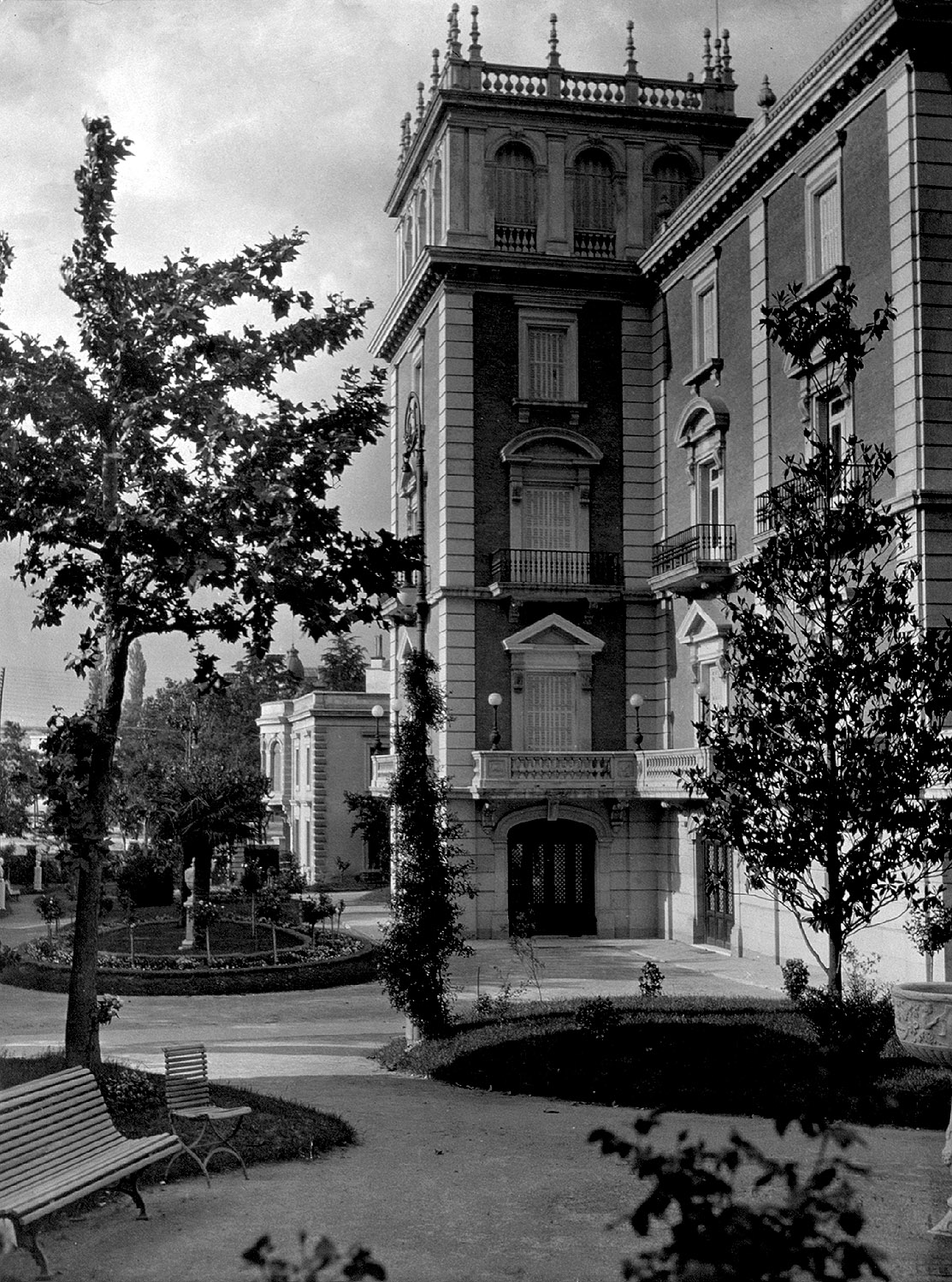 Torreón y jardín de Parque Florido. Actual Museo Lázaro Galdiano