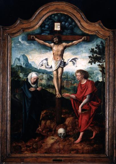 San Juan y la Virgen al pie de la Cruz