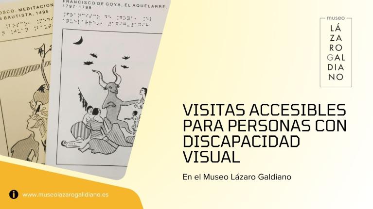 Visitas accesibles para personas con discapacidad visual en el Museo Lázaro Galdiano
