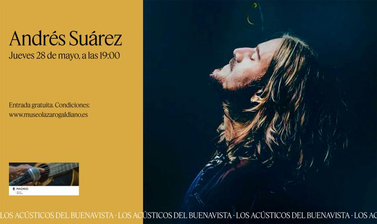 Concierto de Andrés Suárez en el Museo Lázaro Galdiano. Los Acústicos del Buenavista